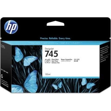 HP cartouche d'encre photo 745 - Noir 130 ml