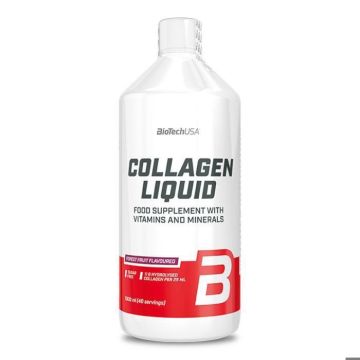 Complément alimentaire - BioTech USA - Collagen Liquid - 1000ml - Liquide - Tous types de peau
