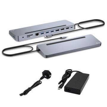 Station d'accueil USB-C - I-TEC - Ergonomique 4K - 3 Moniteurs - 100W - Métal