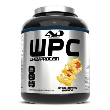 Whey concentrée Addict Sport Nutrition - WPC Whey Protein - Strawberry Banana 2000g