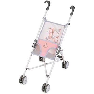 Poussette Poupées - DE CUEVAS TOYS - 90086 - Rose - Pliable - Pour poupées jusqu'à 48 cm