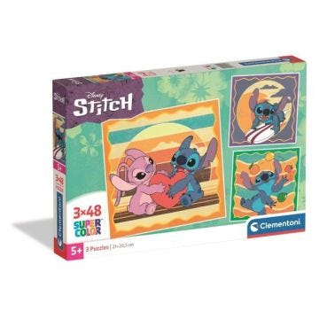 CLEMENTONI - 3x48 pièces - Stitch