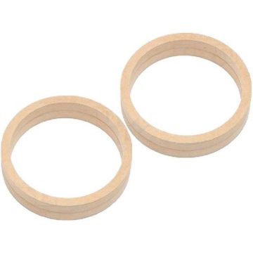 Entretoises Haut-Parleur Universelles Bois MDF 165mm - ADNAUTO - Epaisseur 36mm - Diametre 166mm