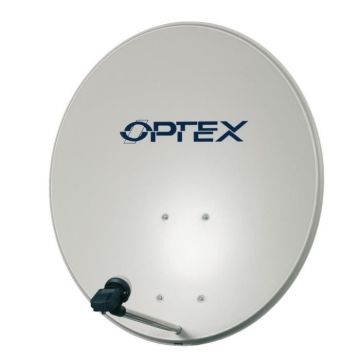 Antenne Parabole Satellite Acier 80 cm Gris clair - Gain 38.3dB, sans LNB - OPTEX