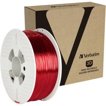 Filament Verbatim 55062 PETG 2.85 mm 1 kg rouge (transparent) 1 pc(s)
