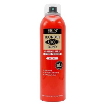 Ebin New York Wonder Lace Bond Spray adhésif (tenue ferme extrême, 180 ml)