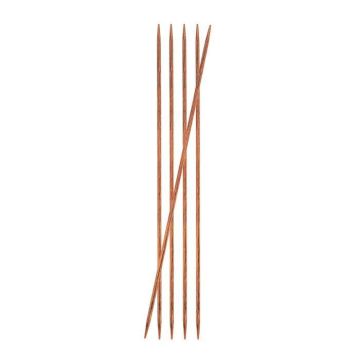 KnitPro 31003 Jeu de 5 aiguilles en bois naturel/marron 15 cm 2,5 mm - KP31003