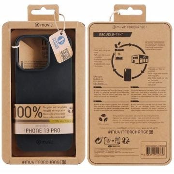 MUVIT FOR CHANGE RECYCLETEK SOUPLE NOIR IPHONE 13 PRO