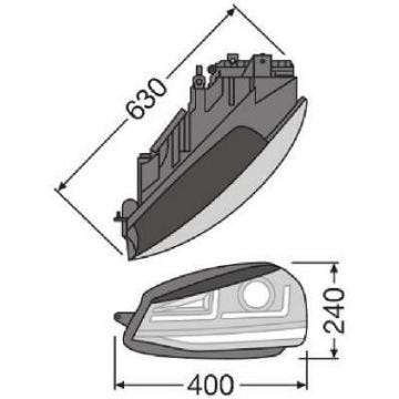 OSRAM Phare LEDriving GTI pour VW Golf 7 retrofit Halogène
