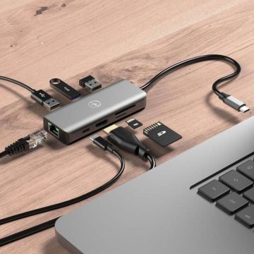 Hub USB-C 8-en-1 - Mobility Lab - Docking 8-in-1 - HDMI, USB-A 3.0, Ethernet - Power Delivery 100W