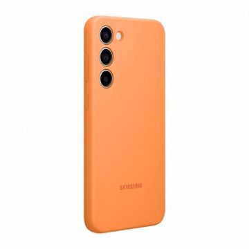 Coque - SAMSUNG - Galaxy S23+ - Silicone - Souple - Orange