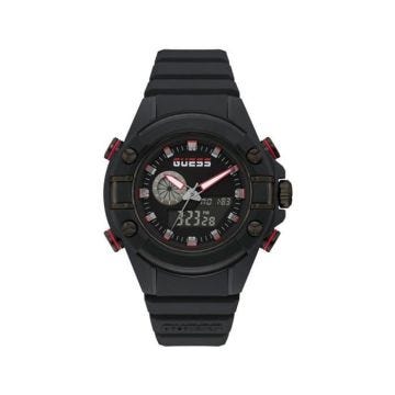 GUESS Homme Analogique Quartz Montre avec Bracelet en Silicone GW0269G3