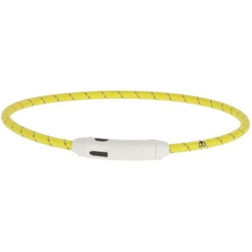 KERBL - Collier LED Jaune - 65 cm x 10 mm- Maxi Safe - Jaune