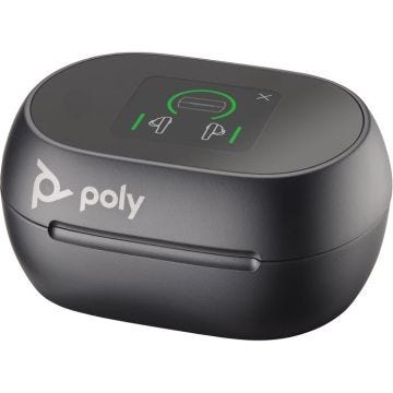 Étui de Chargement Tactile - Poly - Voyager Free 60plus - Blanc - USB-C - Charge sans fil