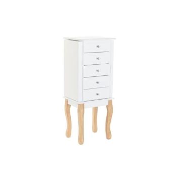 porte-bijoux miroir mdf romantique (37 x 27 x 90 cm)