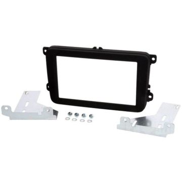 Facade Autoradio 2Din VW Caddy ap15/ VW T6 Transporter ap15/ VW Tiguan ap15 - noir brillant