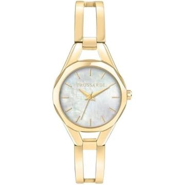 Montre Femme - TRUSSARDI - METROPOLITAN - 30mm - Acier PVD Or Jaune - Résistance 5 ATM - Quartz