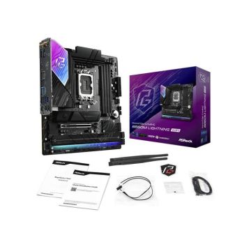 90-MXBQG0-A0UAYZ Carte Mère ASRock Phantom Gaming B860M Lightning WiFi (Intel LGA 1851) Micro ATX
