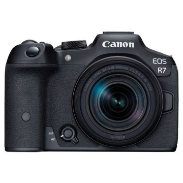 Canon appareil photo hybride eos r7 + rf-s 18-150mm f3.5-6.3 is stm + bague ef-eos r