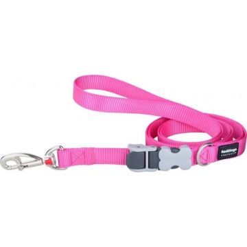 Laisse pour Chien - RED DINGO - Enrouleur - Nylon/Corde - Fuchsia - Résistante