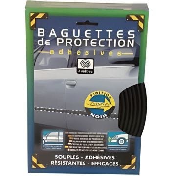 Baguette de protection 40mm/4m noir