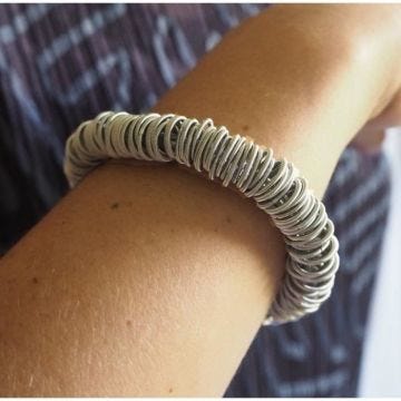 Bracelet - LA MOLLLA - N°1 (large) - Acier inoxydable - Argenté - Femme