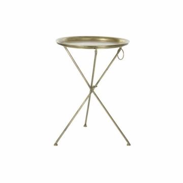 table d'appoint doré laiton (47,5 x 47,5 x 64,5 cm)