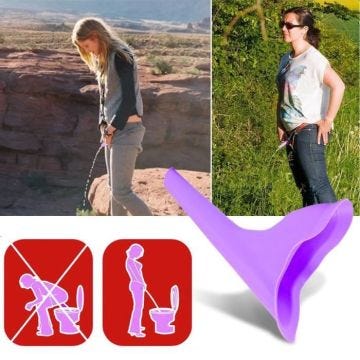 Silicone Appareil d'urination féminine Portable Urinoir de voyage urinaire réutilisable