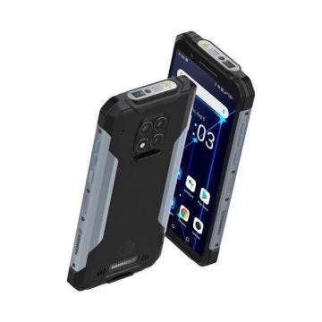 Smartphone robuste myPhone Hammer Construction noir avec écran 6" Full HD+, 1080 x 2160 pixels, 6 Go de RAM + 128 Go et processeur