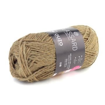 Fil de jute pour accessoire mode Ouzo Beige Col. 80 - PLASSARD - Laine naturelle