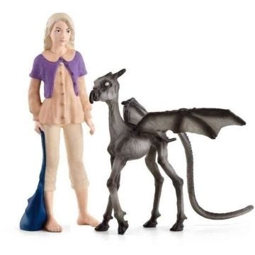 Luna et Bébé Sombral, Figurine de l'univers Harry Potter®, pour enfants dès 6 ans, 12 x 2 x 10 cm - schleich 42636 WIZARDING WORLD