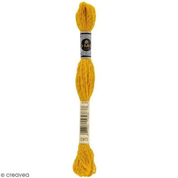 Fil à broder - DMC - Mouliné Etoile - Echevette 8 m - Coloris C972 - Coton et polyamide