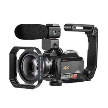 Caméscope Numérique 4K - YONIS - Vision Nocturne - Zoom Optique 12X - WiFi - Léger 380g
