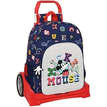 Mochila - SAFTA - Mickey Mouse - 180+Carro Evolution - Multicolore - Enfant Mixte