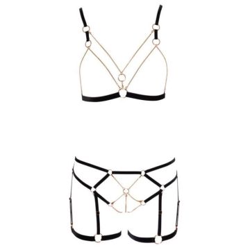 Cottelli Collection - Ensemble de bondage Glamour - Noir XL
