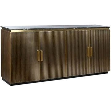 Buffet - HOME ESPRIT - Marbre - 180 x 40 x 85 cm - Multicolore - Meuble de séjour