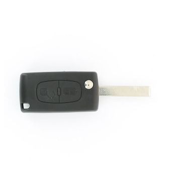 COQUE CLE ADAPTABLE PSA 2 BOUTONS LAME FRAISEE RETRACTABLE 8MM PSA208C