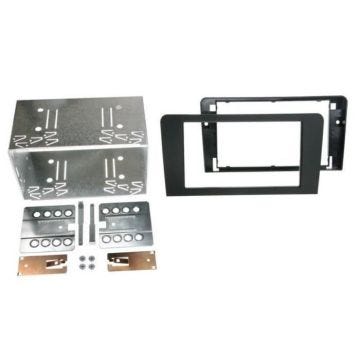 Kit Facade Autoradio Rubber touch - ADNAUTO - Audi A3 8P - Radio/CD/lecteur MP3/lecteur numérique - Double-Din