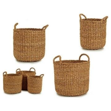lot de paniers marron spart (3 pièces)