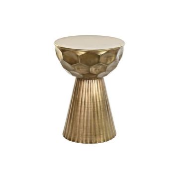 Table d'appoint - Vintage - Doré - Métal - 39 cm