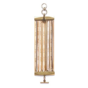 Bracelet 22 rangs - ORI TAO - Pritzker Massilia - Or jaune - Femme - Étain et Laiton