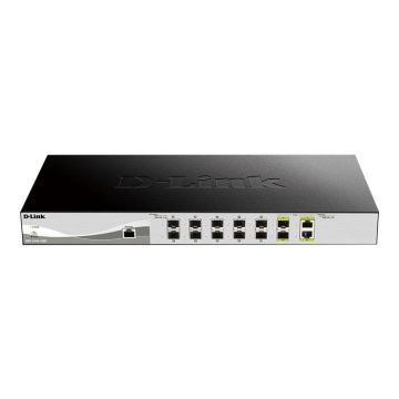 Commutateur - DLINK - Smart 12 ports - 10xSFP+ + 2xCombo 10G - Autonome - Gestion intelligente