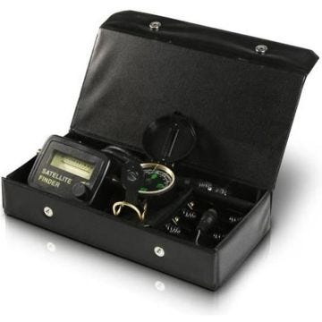 KIT SATFINDER + boite de transport + POINTEUR SATELLITE + Boussole + Cable