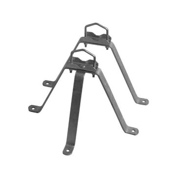 A.S. Sat feuerv Support Mural en Acier galvanisé à Chaud Distance 2 pièces 30 cm pour mâts 42 jusqu'à 60 mm