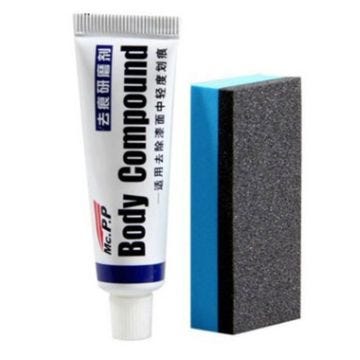 Efface Rayure Voiture, Kit Pâte de Polissage Polish avec Eponge pour Carrosserie de Voiture Auto