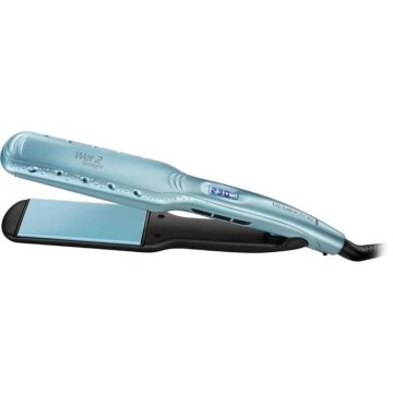 Lisseur Remington Wet2Straight S7350 - Lissage sur cheveux mouillés ou sec - Plaques larges, Soins à l'huile d'argan et Vitamine E