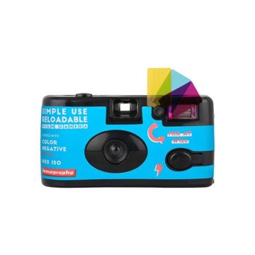 Appareil photo jetable Lomography jetable et rechargeable 24x36 Simple Use Reloadable Camera Couleur - Réutilisable