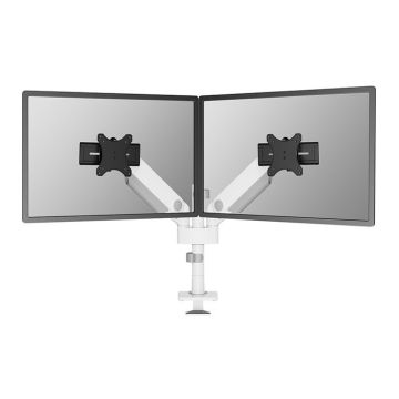 Neomounts Support de Bureau pour écran 24"-34" pour écran 2TFT, Blanc, Max. 11 kg