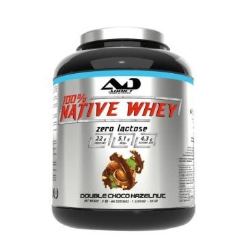 Whey native Addict Sport Nutrition - Native Whey Zero - Double Chocolate Hazelnut 2000g