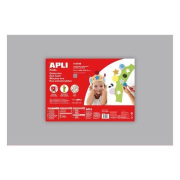 Mousse EVA caoutchouc 40x60 cm - Gris - APLI AGIPA